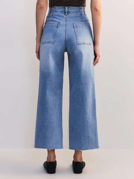 Джинсы укороченные с высокой посадкой ZR2604092323-101 / Zarina