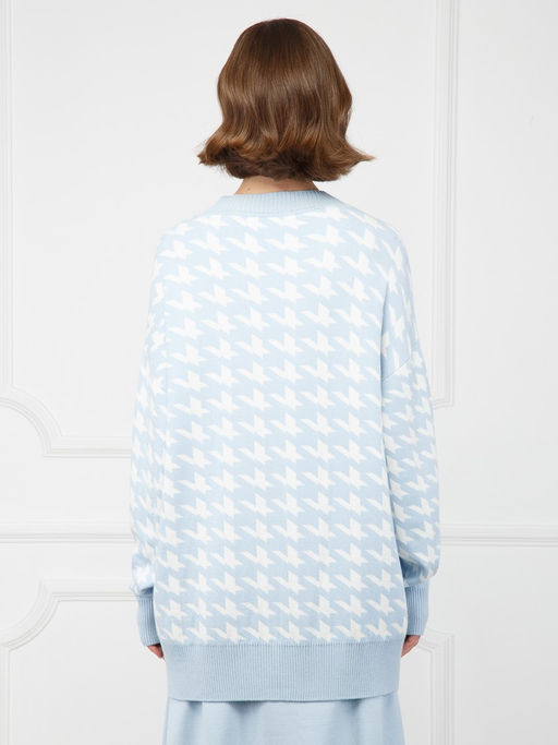 Кардиган женский ZZ-02002 l.blue/white - Eleganzza фото 7