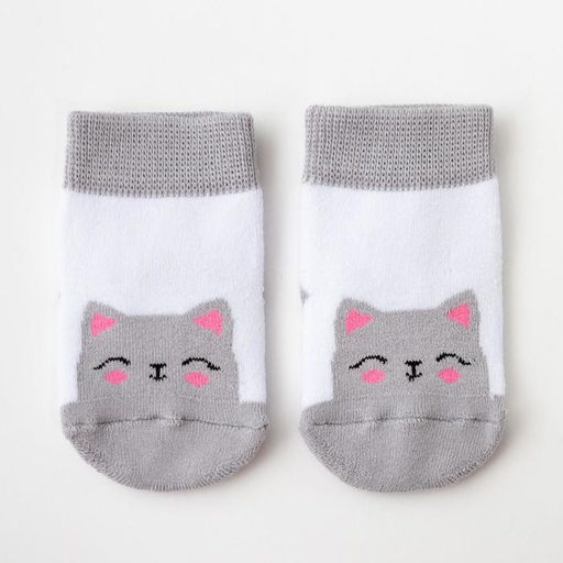 Цена за 2 шт. Носки детские махровые Крошка Я «Котик», размер 8-10 см