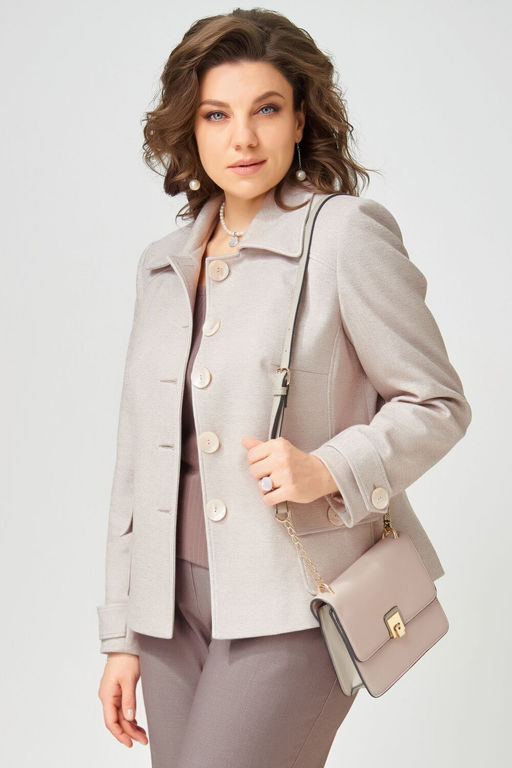 Жакет FITA 20754 капучино + бежевый  фото 3