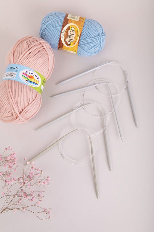 Спицы GAMMA круговые KNC алюминий d 5.0 мм 80 см 1 шт с покрытием фото 6