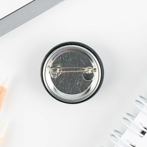 Цена за 10 шт. Значок металлический, закатной Не беси меня, 25 мм, МИКС