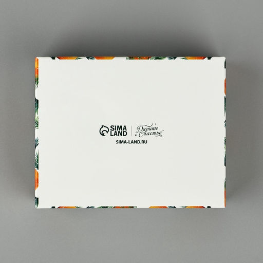 Цена за 5 шт. Коробка складная с пластиковой крышкой «Счастливого Нового года», 11.5×9×4 см