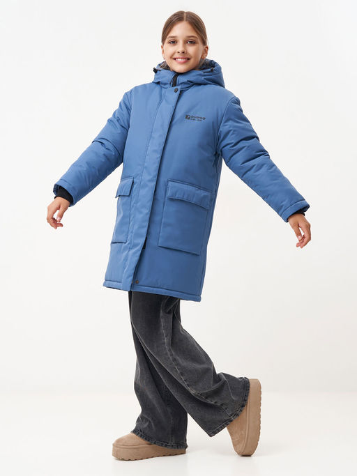 Куртка зимняя 25377-518 джинсовый