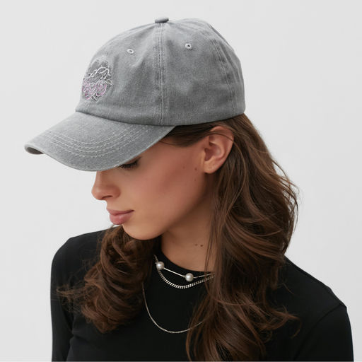 Кепка женская «Сердце» MINAKU, серая, размер 58