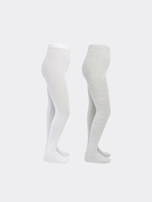 Basic K?z ?ocuk K?lotlu ?orap 2li