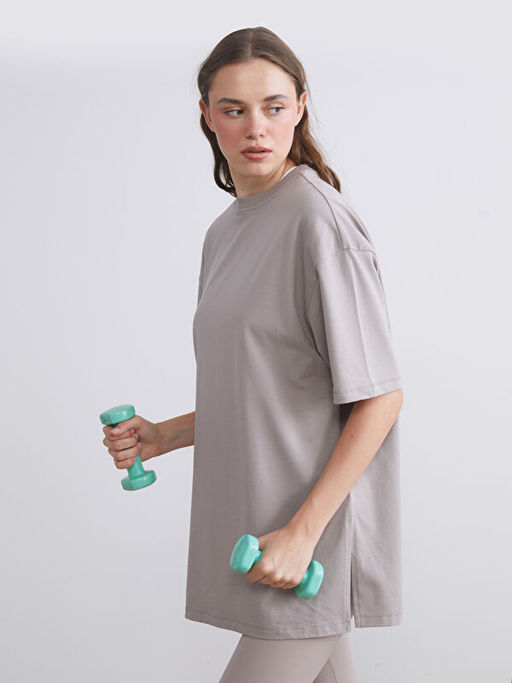 Bisiklet Yaka Kad?n Ti??rt