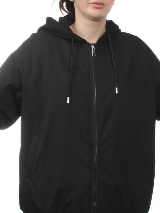 H24-83 BLACK Куртка демисезонная женская (100 гр. синтепон) - Fashion фото 2