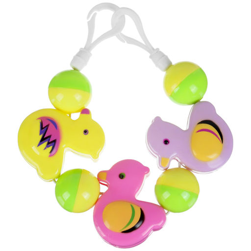 Растяжка Крошка Я «Забавные зверята» на кроватку/коляску, 3 игрушки