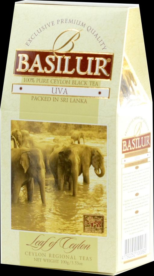 BASILUR. Лист Цейлона. UVA 100 гр. карт.пачка