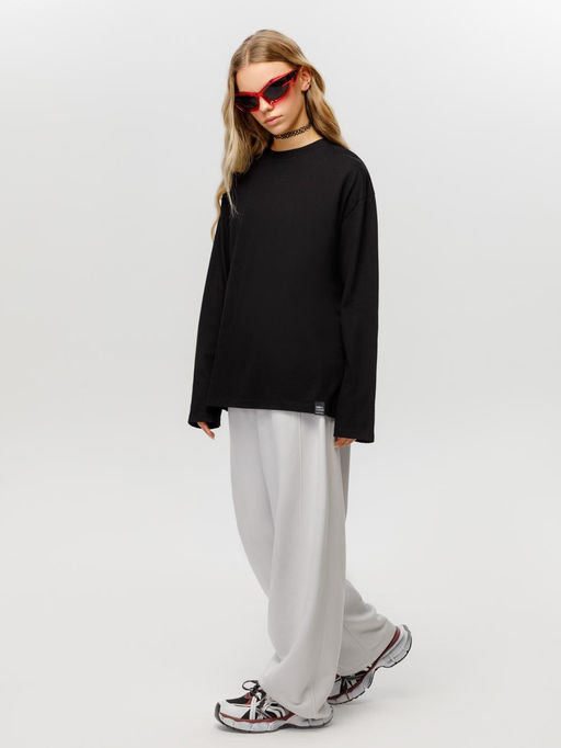 КБ 302925/черный 1413 лонгслив (футболка дл.рукав) дет