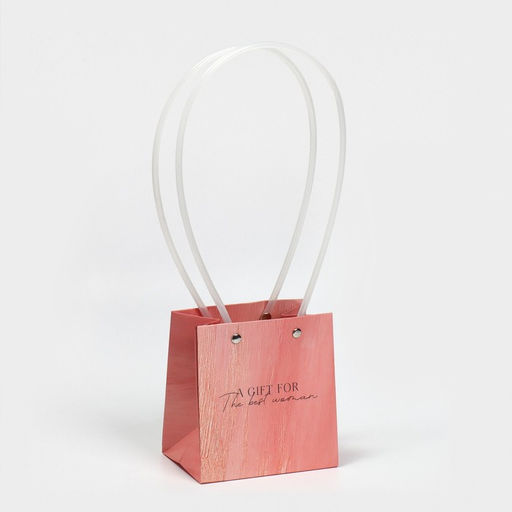 Цена за 2 шт. Пакет влагостойкий для цветов Gift with love, 11,5 х 12 х 8 см - Дарите счастье фото 3