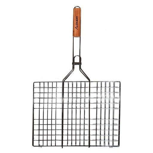 Решетка для гриля 40*30*2/7 см, с дер. ручкой, арт. 0707, 0706