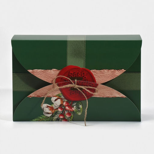 Коробка сборная Новогодняя посылка, 28 х 18 х 8 см - Дарите счастье фото 3