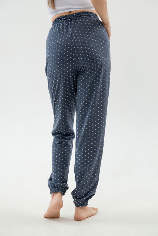 Брюки женские из кулирки на резинке антрацитовый - Амадэль фото 8