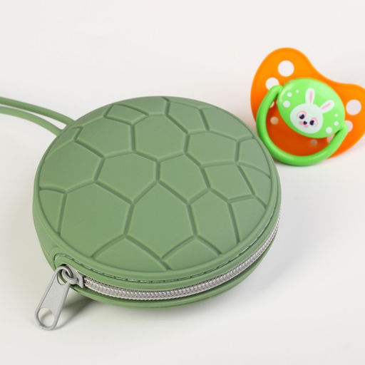 Контейнер для хранения и стерилизации сосок и пустышек, силиконовый, цвет зеленый - Крошка я фото 8