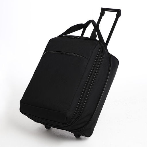 Чемодан на молнии, цвет чёрный - Simaland фото 4