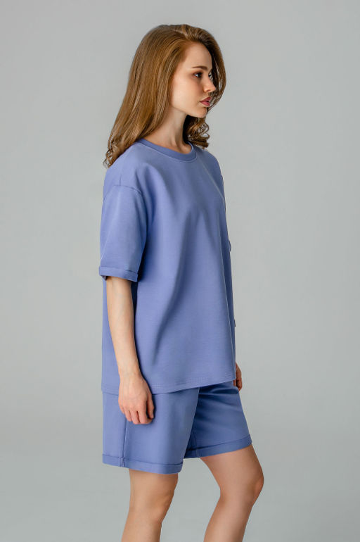 Арт. 2372/2 Костюм женский с шортами 44-50 (4 шт) Цвет:сиреневый