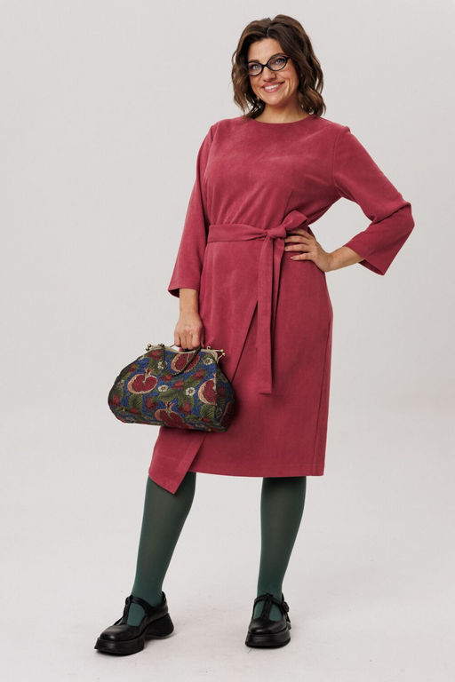 Платье ANELLI 1731 морозная вишня  фото 4