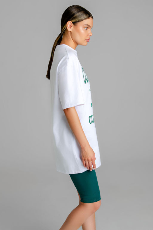 Арт. 5737 Костюм с велосипедками 42-50 (5 шт) Цвет:верх-белый,низ изумрудный - Калинка фото 10