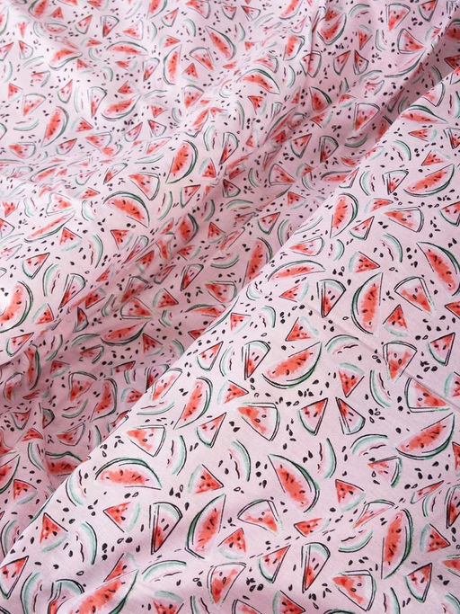 Наволочка 60*60 см, перкаль, детская расцветка (Арбузики, розовый) - Ивановотекстиль фото 5