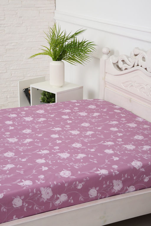 Простыня поплин Пиония-компаньон