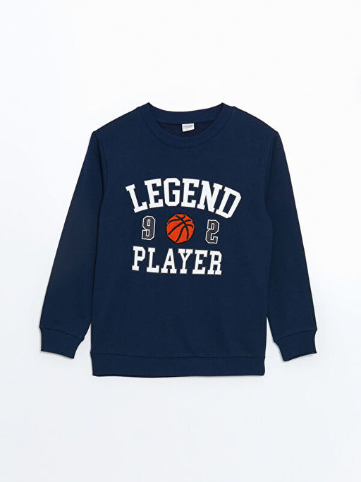 Bisiklet Yaka Erkek ?ocuk Sweatshirt