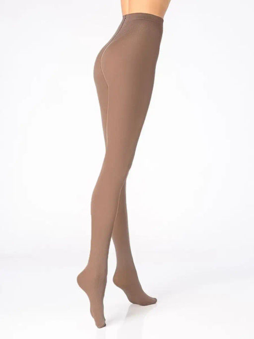 Колготки женские теплые с флисом TEATRO ICE STYLE 240 den темно-бежевый  фото 9