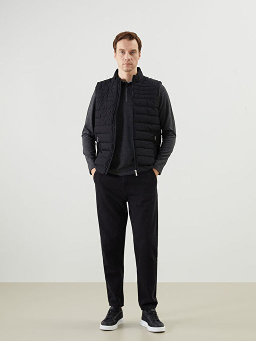 Standart Kal?p Dik Yaka Erkek ?i?me Yelek