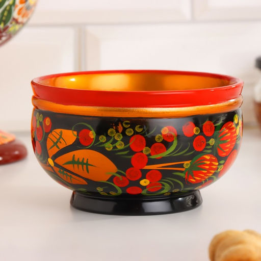 Салатник деревянный хохлома «Малый», 11×6 см