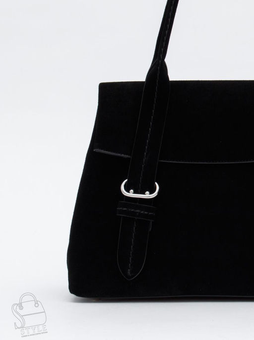 Сумка женская кожаная 1092M black Polina&Eiterou