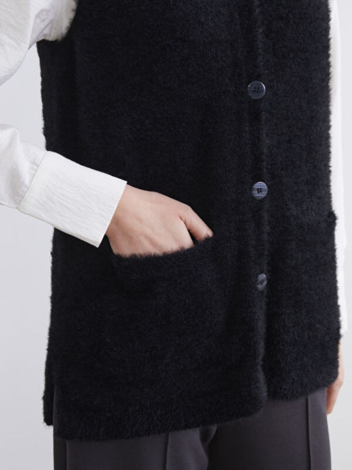 V Yaka Kad?n Triko Yelek