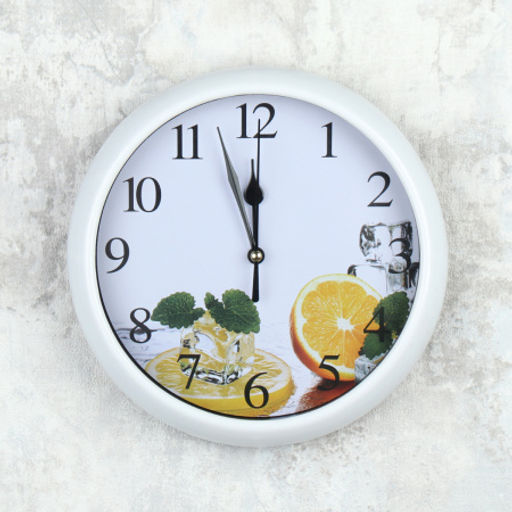 Цена за 1 шт. Часы настенные 20 см / 530F /уп 60/ - Галеонтрейд фото 3