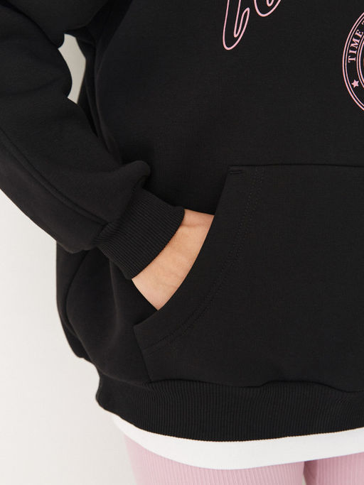 =Утепленное худи с начесом свободного силуэта - NEVERLATE фото 5