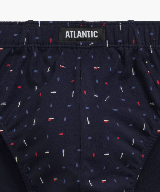ATLANTIC 3MP-176 Трусы спорт Multicolor - набор 3 шт. темно-синий + голубой + темно-синий фото 6
