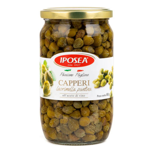 Каперсы Пунтина Лакримелла в уксусе И.П.О.С.Е.А. (0,690 кг) ст/б - Iposea фото 3