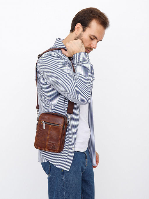 Сумка 8611S brown Fuzhiniao