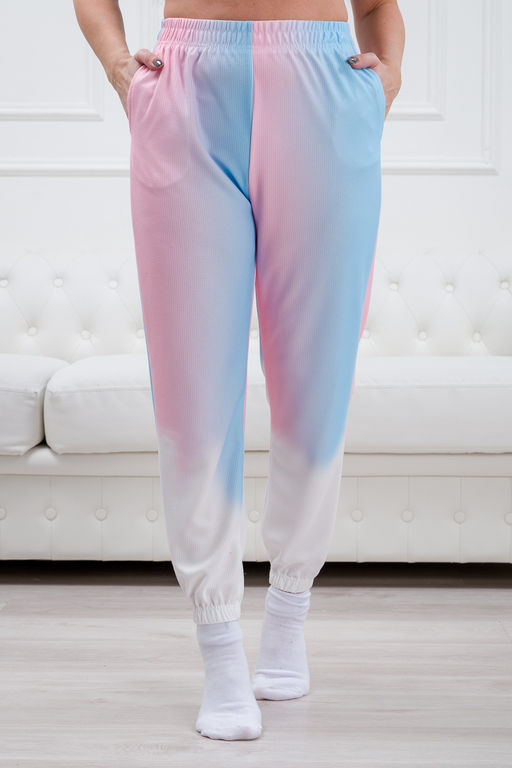 Брюки женские радуга розовый - Амадэль фото 3