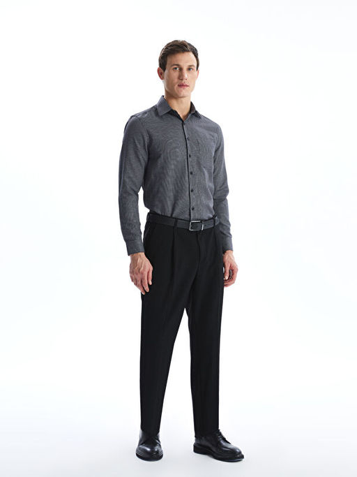 Regular Fit Uzun Kollu Ekose Erkek G?mlek