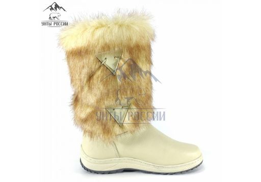 Сапоги Унты натуральная кожа,натуральная овчина, литая подошва