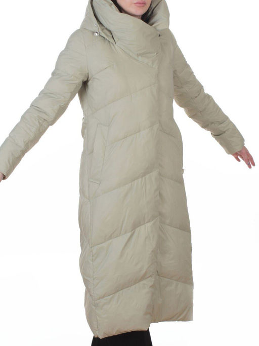3067 OLIVE Пальто пуховое женское (утиный пух) - Fashion фото 2