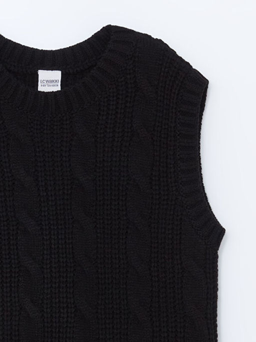 Bisiklet Yaka K?z ?ocuk Triko S?veter - Waikiki фото 2