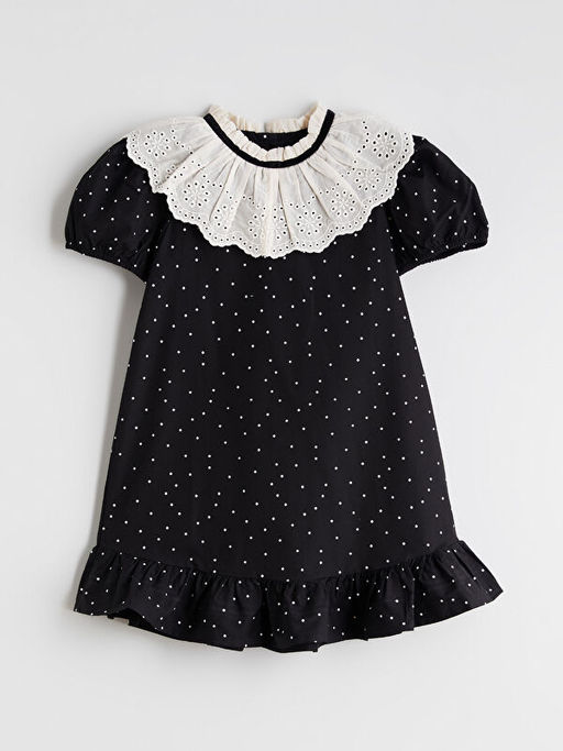 ?i?ekli K?z ?ocuk Elbise