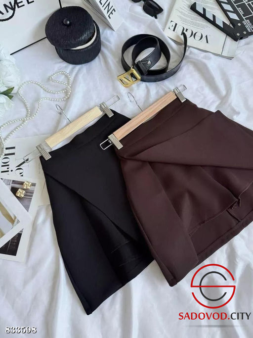 Юбка шорты женские на молнии