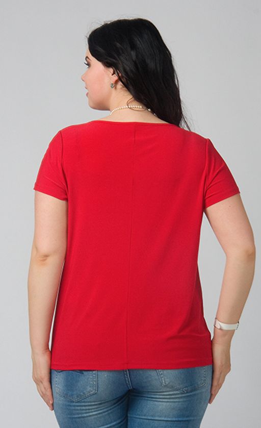 2706/8 блуза Из тонкого шелковистого трикотажа с пайетками цвета черный/серебро - Ckc collections фото 21