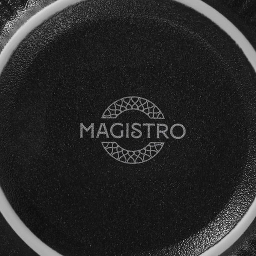 Миска Magistro Line, 850 мл, d=15 см, фарфор, чёрная