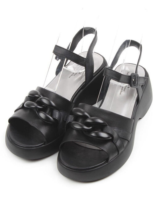 08-XL693-1 BLACK Босоножки женские (натуральная кожа)