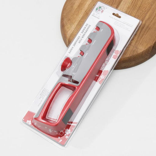 Точилка Hi-tech, 4 в 1, с регулятором угла заточки, серая