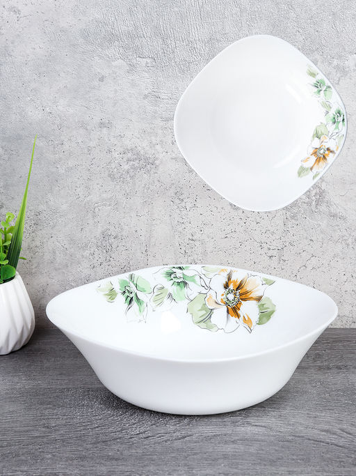 Салатник квадратный 750 мл тарелка глубокая /19/8957595/XN (7364) / Графические цветы - ГалеонТрейд фото 2