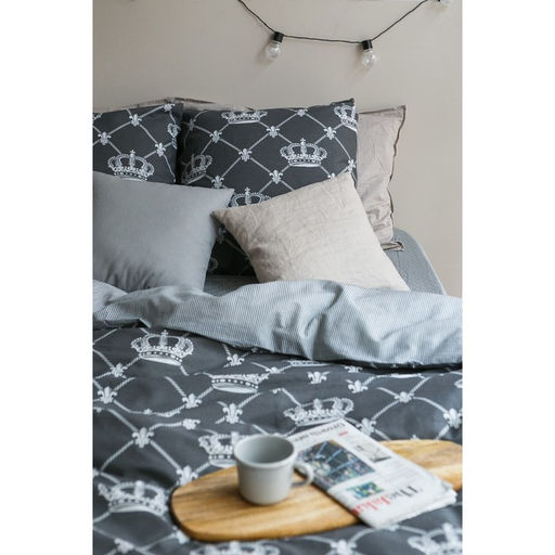 Постельное бельё Этель дуэт Crown 143х215 см - 2 шт, 240*220 см, 70х70 см -2 шт, бязь фото 13